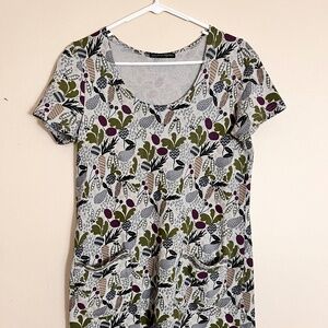 GUDRUN SJODEN cotton  knit dress like new  condition